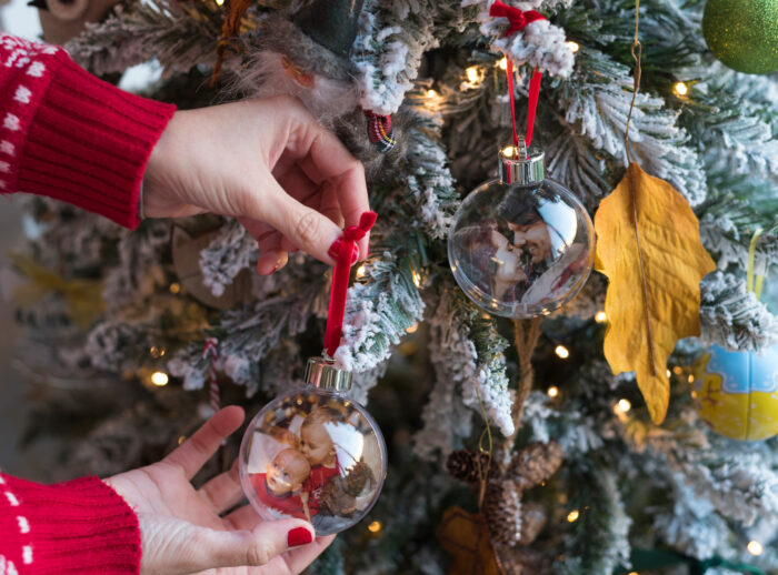 Bola personalizada con fotos para árbol de Navidad
