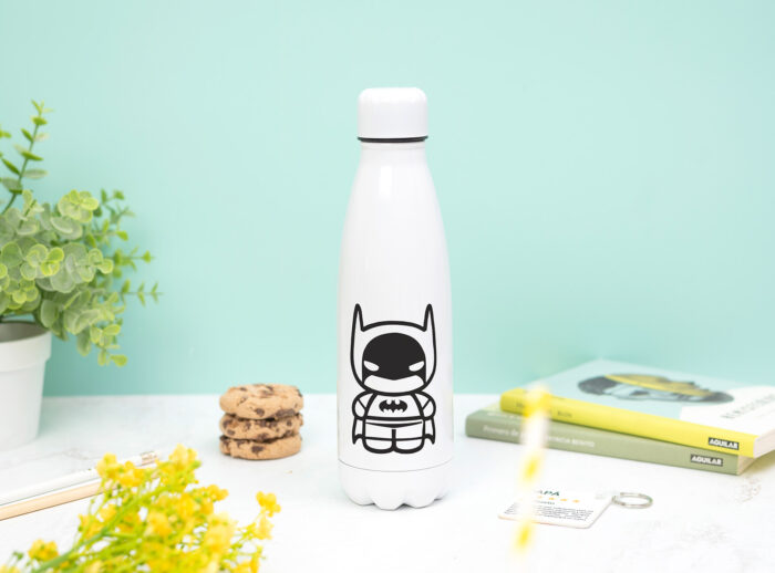 Botella para papá 2 Botella térmica personalizada para papá con la frase “Papá, mi héroe favorito” y su nombre.