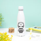 Botella térmica personalizada para papá con la frase “Papá, mi héroe favorito” y su nombre.