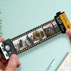 Llavero carrete fotos personalizado desplegado con imágenes impresas en formato retráctil