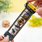 Llavero carrete fotos personalizado desplegado con imágenes impresas en formato retráctil