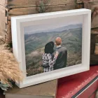 Marco flotante 15x20 cm. blanco