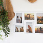 Marco múltiple Topic de 6 fotos tamaño 10x15 cm. en color blanco para colgar