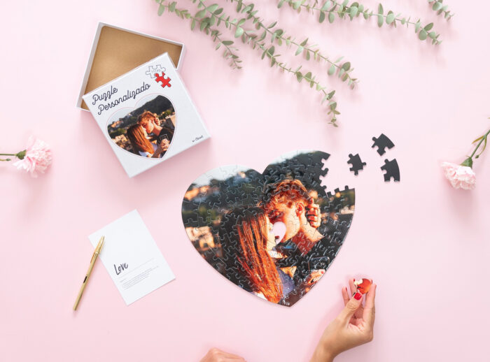 Puzzle con forma de corazón