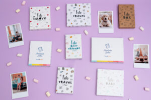 Fotografías en formato retro con diferentes cajas