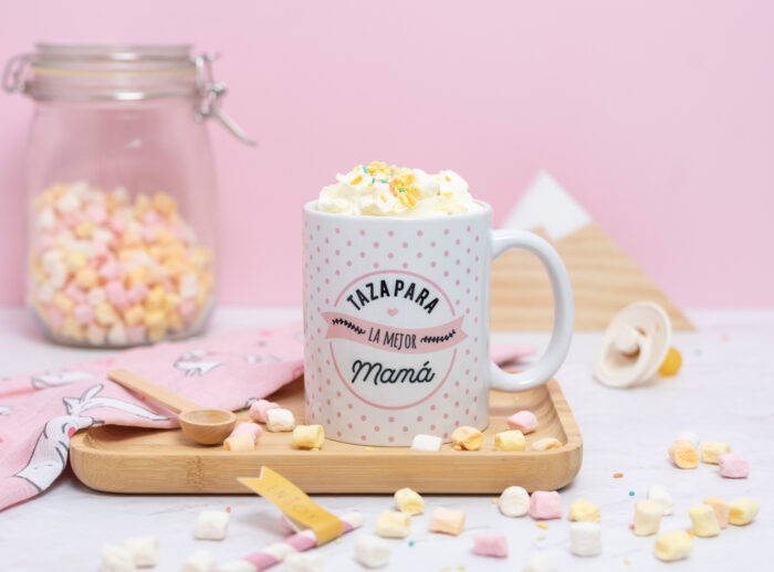 Tazar personalizada para la mejor mamá del mundo con frase y foto